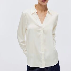 H&M Cream Button Down Shirt